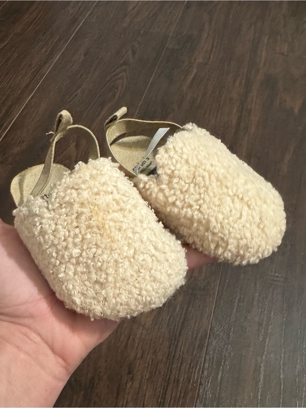 Carter's Cream Sherpa Baby Slip-On clogs/mules Shoes